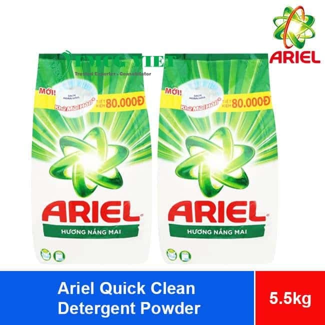 Ariel Quick Clean Detergent Powder 5.5kg x3 Bags wholesale product