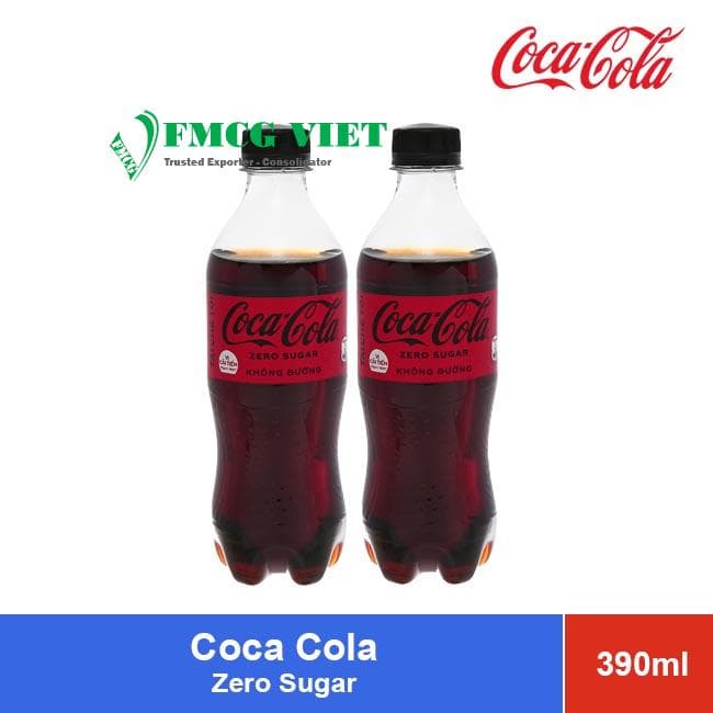 Coca Cola Soft Drink Zero Sugar 390ml x 24 Bottles wholesale product