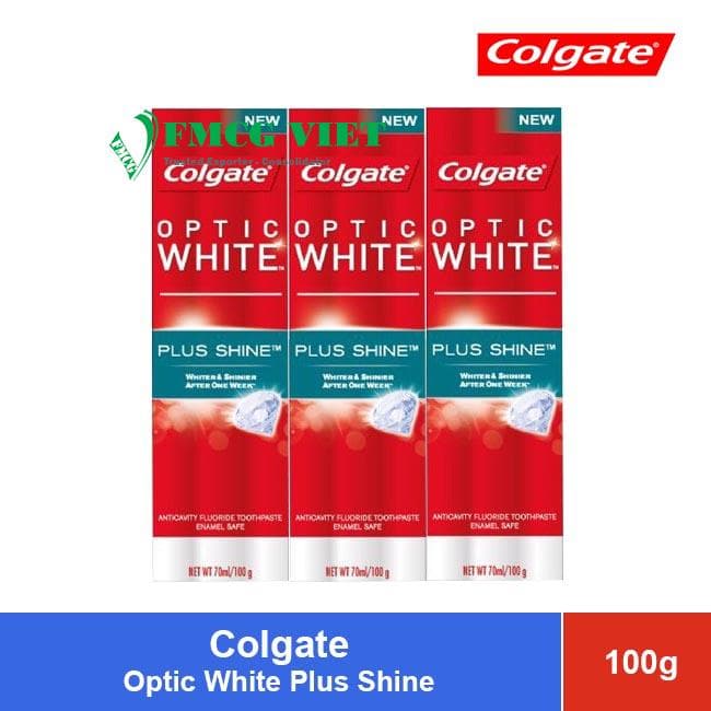 Colgate Toothpaste 100g Optic White Plus Shine wholesale product