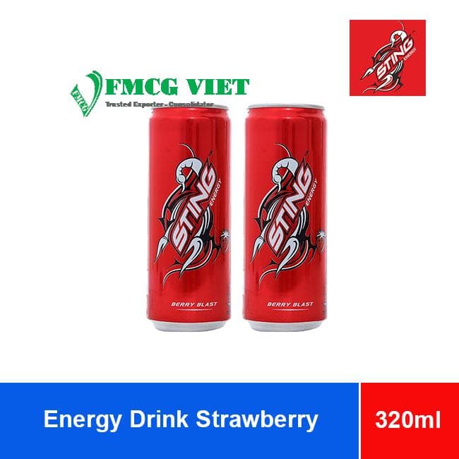 Sting Energy Drink Strawberry Flavor 320ml x 24 Cans wholesale product