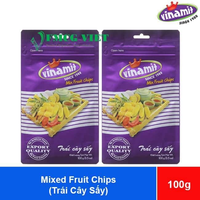 Vinamit Vacuum Fried Mixed Fruit Chips 100g x 40 Bags wholesale product