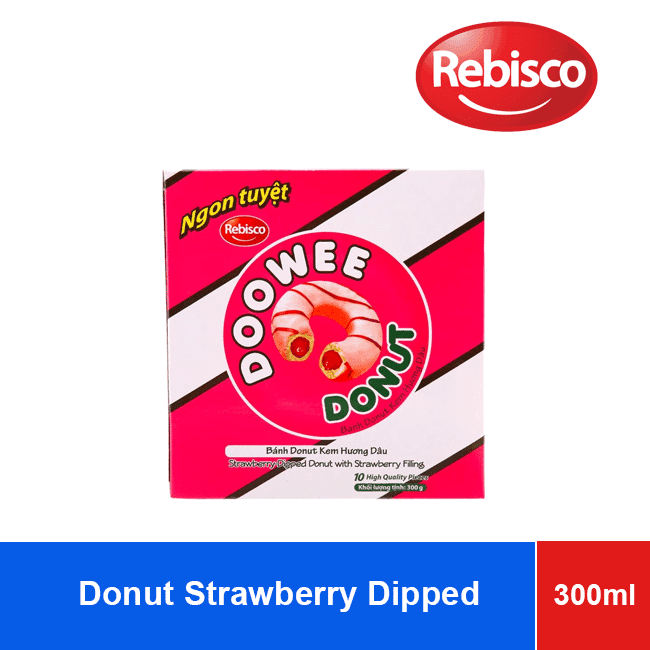 Doowee Donut Strawberry Dipped 300g wholesale product