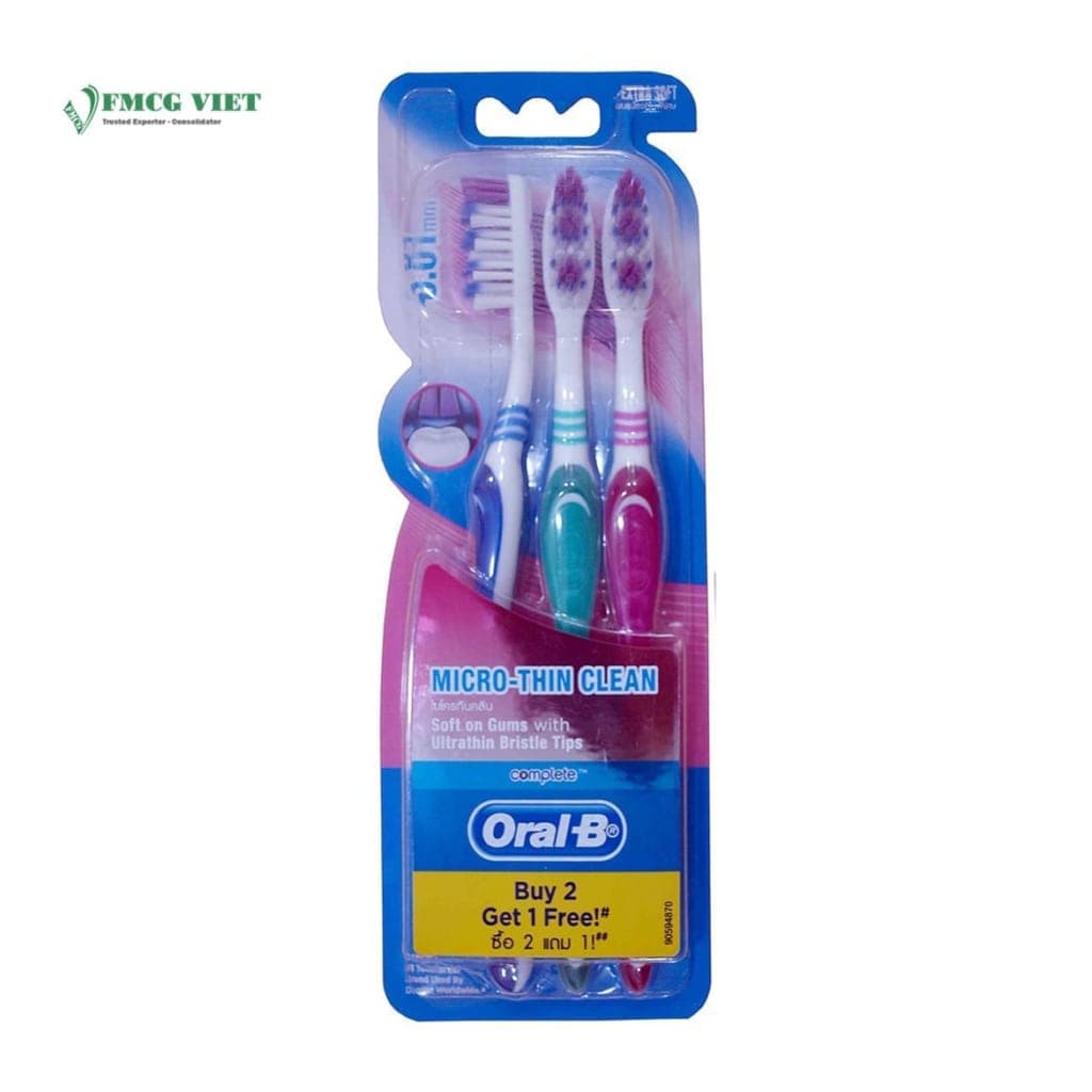 Oral-B Toothbrush Micro Thin Clean – Pack of 3 x6 Sheets x16 wholesale product