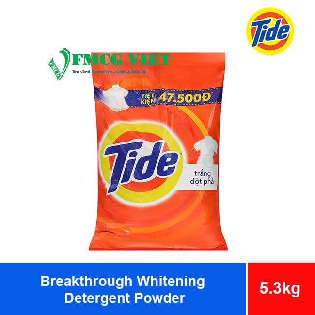 Tide Detergent Powder Breakthrough Whitening 5.3kg x 3 Bags wholesale product