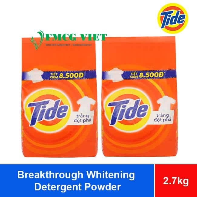 Tide Detergent Powder Breakthrough Whitening 2,7kg x 5 Bags wholesale product