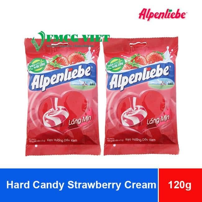 Alpenliebe Strawberry Cream Hard Candy 111.5g x 45 Bags wholesale product