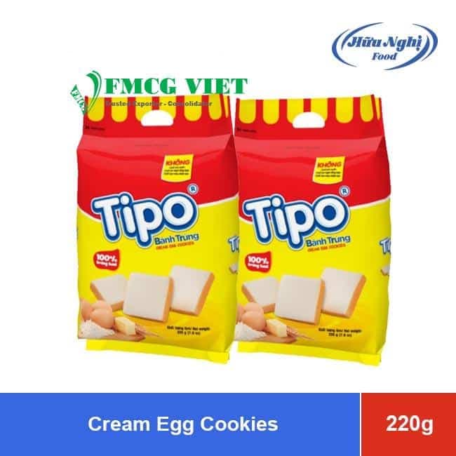Tipo Cream Egg Cookies Bag 220g wholesale product