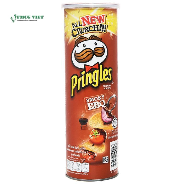 Pringles Potato Chips Tube 102g Potato Slices BBQ Flavor wholesale product