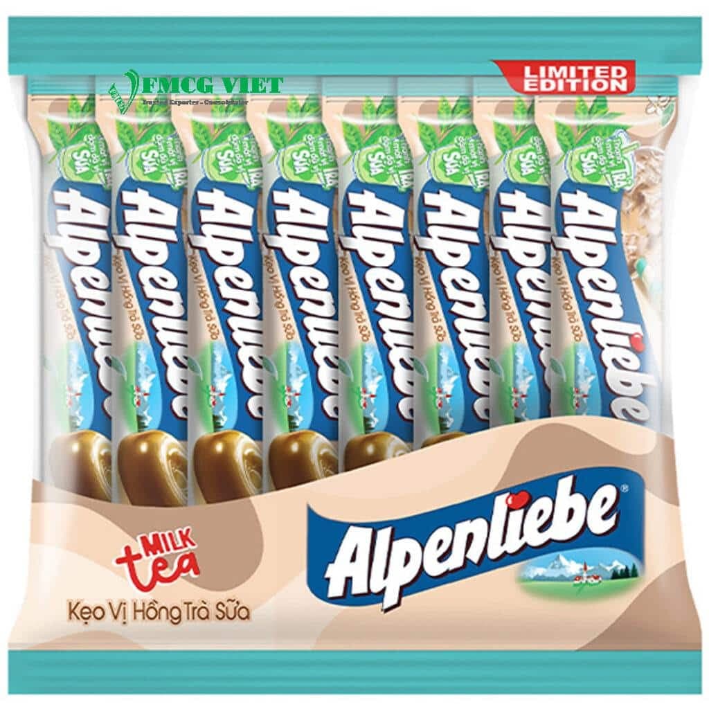 Wholesales Alpenliebe Hard Candy Black Milk Tea 392g x 24 Bags wholesale product
