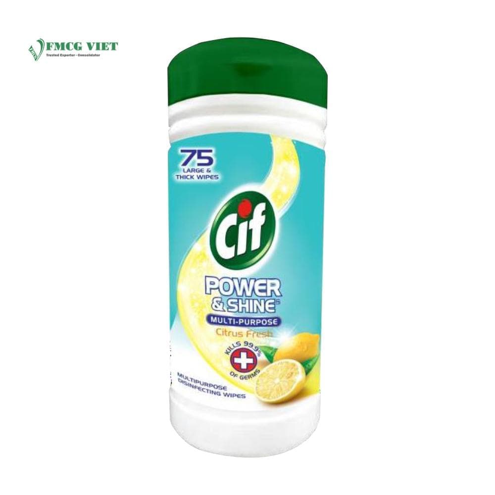 Cif Surface Cleaner Wipes 75pcs Anti-Bacterial Canisters wholesale product