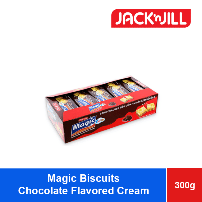Magic Biscuits Box Cracker Sandwich Chocolate Flavoured Cream 300g wholesale product