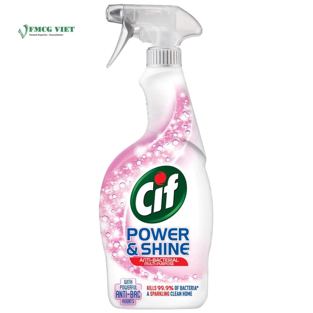 Cif Surface Cleaner Spray Bottle 500ml Power & Shine Antibacterial wholesale product