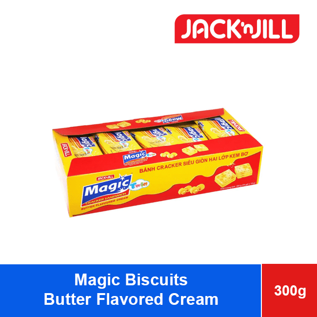 Magic Biscuits Box Cracker Sandwich Butter Flavoured Cream 300g wholesale product