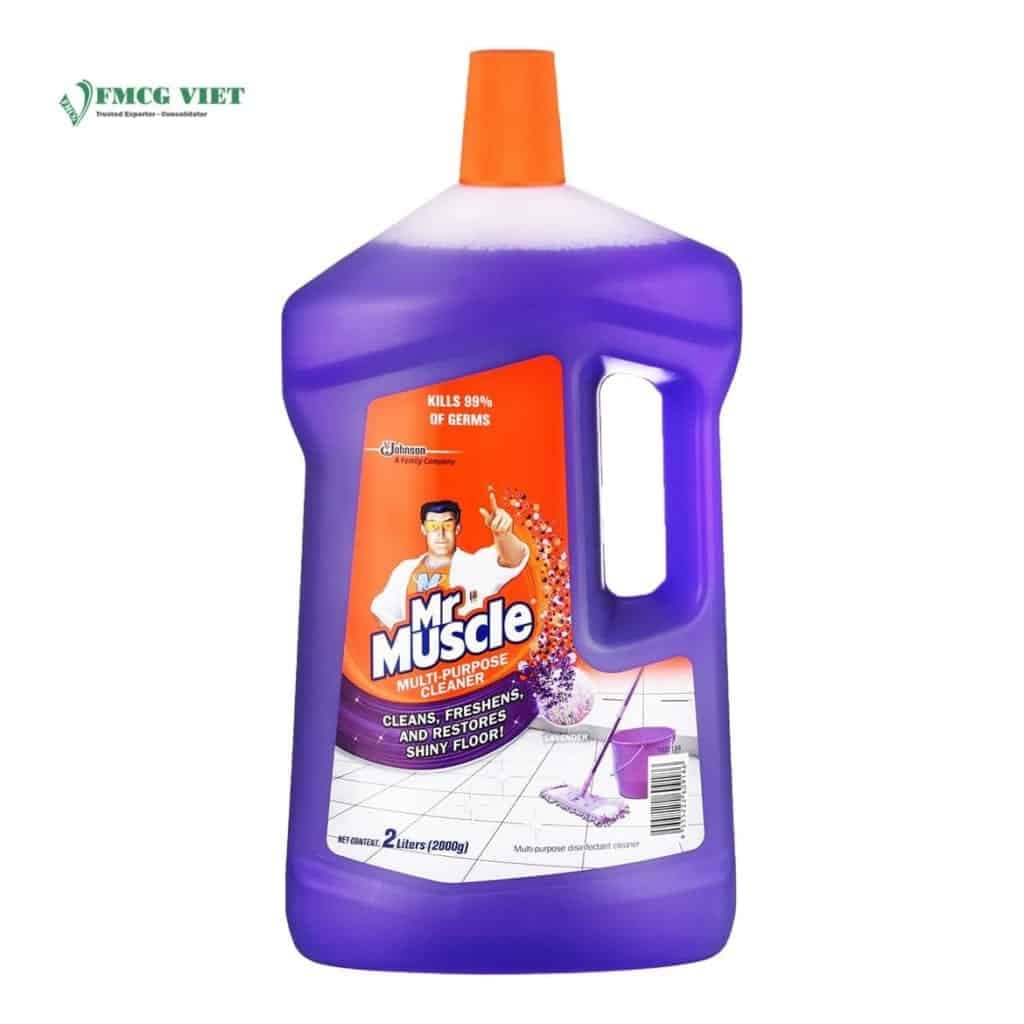 Mr Muscle Floor Cleaner Bottle 2L Multipurpose Cleaner Lavender wholesale product