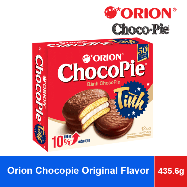 Orion Chocopie Original Flavor 435.6g (36.6g x 12 packs) x 8 Boxes wholesale product