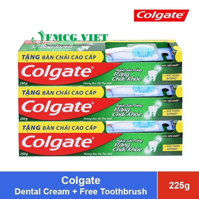 Colgate Dental Cream 225g (CDC) + Free Toothbrush wholesale product