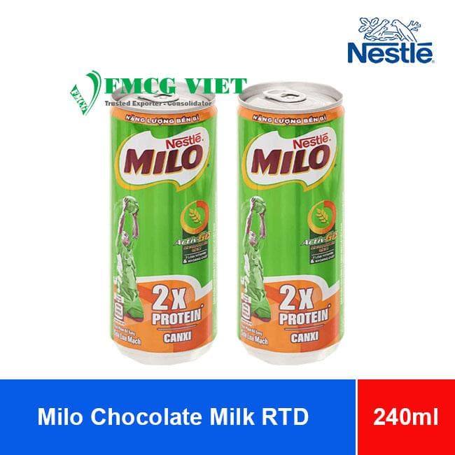 Milo UHT Chocolate Milk Ready To Drink 240ml x 24 Cans wholesale product