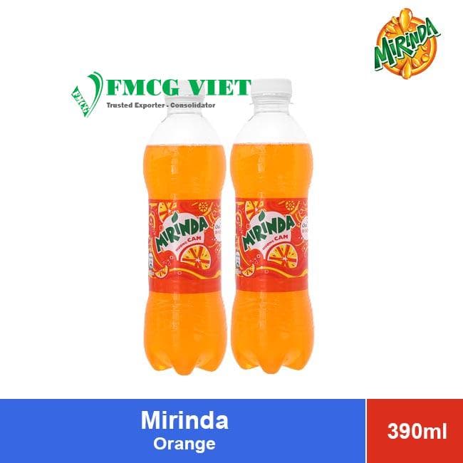Mirinda Soft Drink Bottle 390ml Orange x 24 Bottles wholesale product