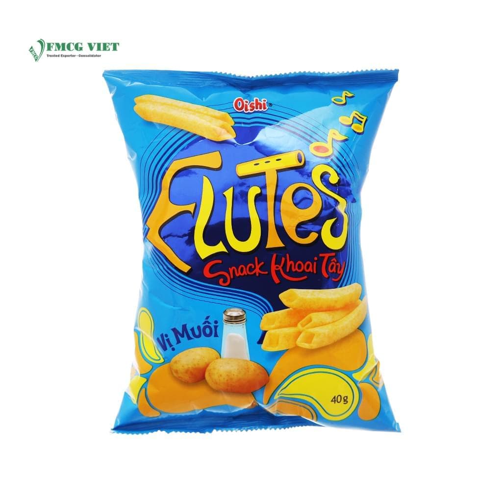 Oishi Snack Bag 40g Flutes Salted Potato wholesale product
