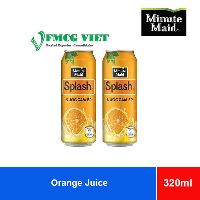 Minute Maid Splash Juice Drinks Orange 320ml x 24 Cans wholesale product