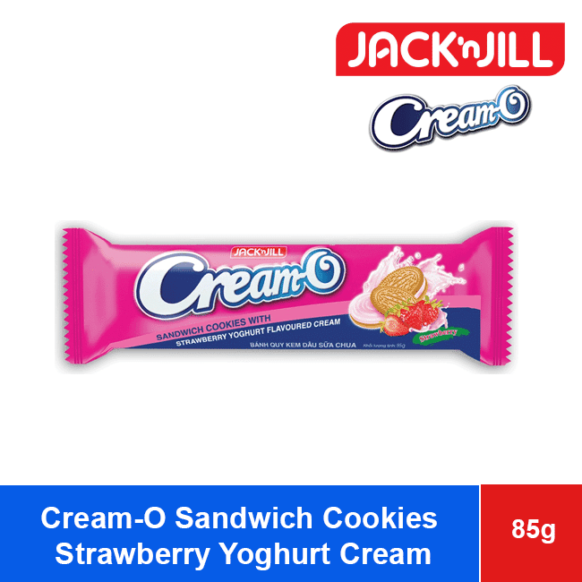 Cream O Cookie Sandwich Strawberry Yoghurt Cream 85g wholesale product