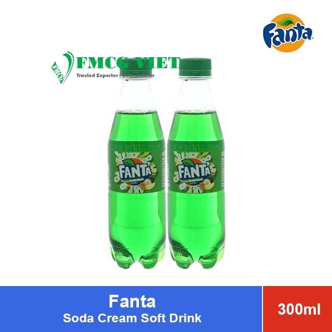Fanta Soft Drink Soda Cream Flavor Bottle 300ml x 24 Bottles wholesale product