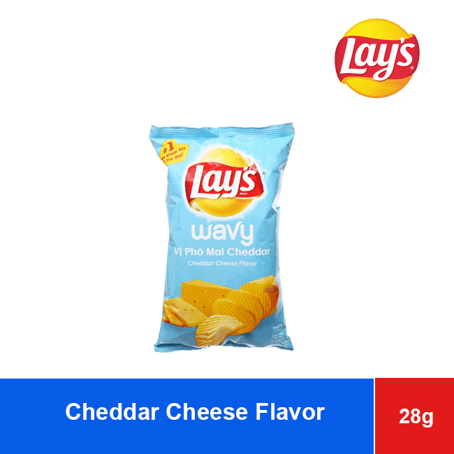Lay’s Wavy Potato Chips Cheddar Cheese Flavor 28g x 160 wholesale product