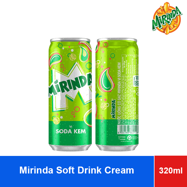 Mirinda Soft Drink Cream Soda 320ml x 24 Cans wholesale product