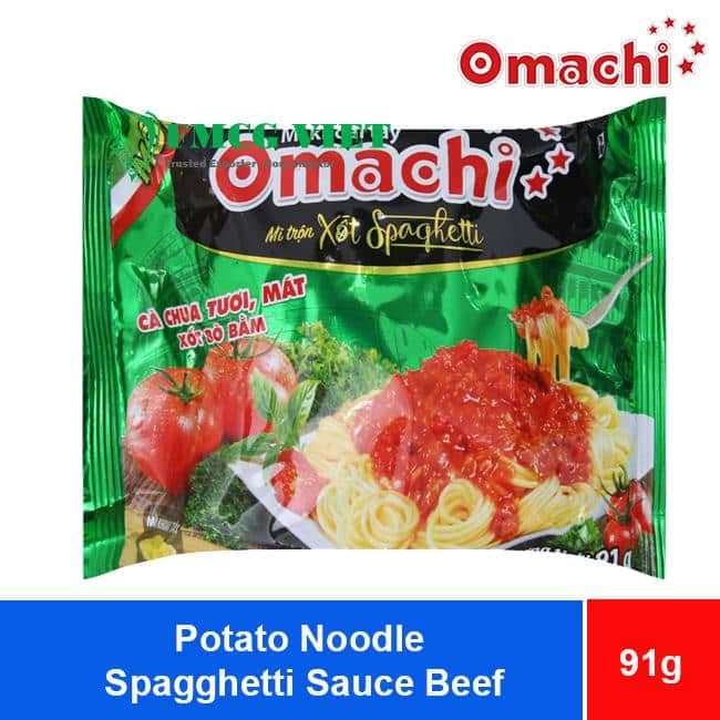 Omachi Noodle Spagghetti Sauce Beef 91gx30 Bags wholesale product