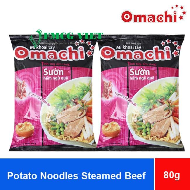 Omachi Five-Fruit Stewed Rib Noodles 80gx30 Bags wholesale product