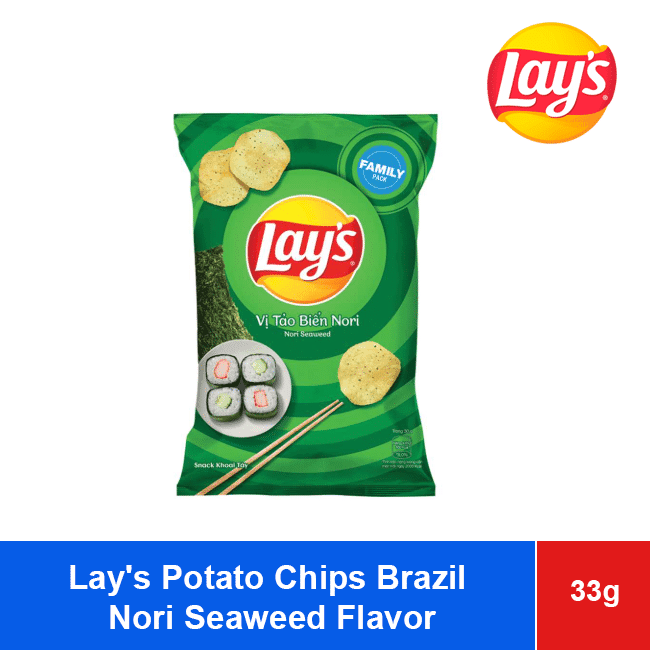 Lay’s Potato Chips Brazil Nori Seaweed Flavor 31g wholesale product