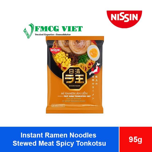 Nissin Instant Ramen Noodles Stewed Meat Spicy Tonkotsu 95g x 30 Bags wholesale product
