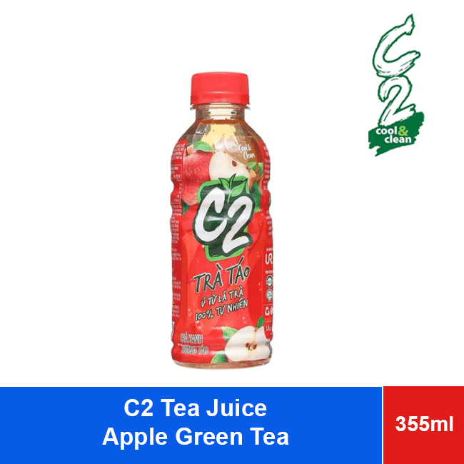 C2 Tea Juice Drink Bottle 355ml Apple Green Tea x24 wholesale product