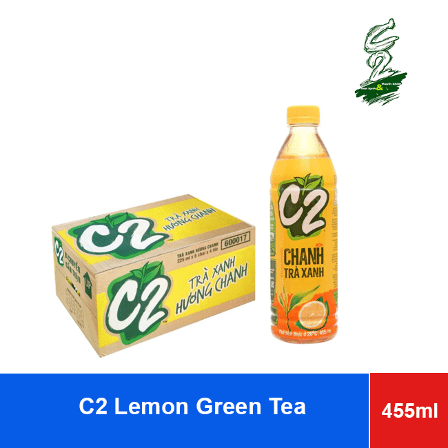 C2 Lemon Green Tea Juice Drink Bottle 455ml x24 wholesale product