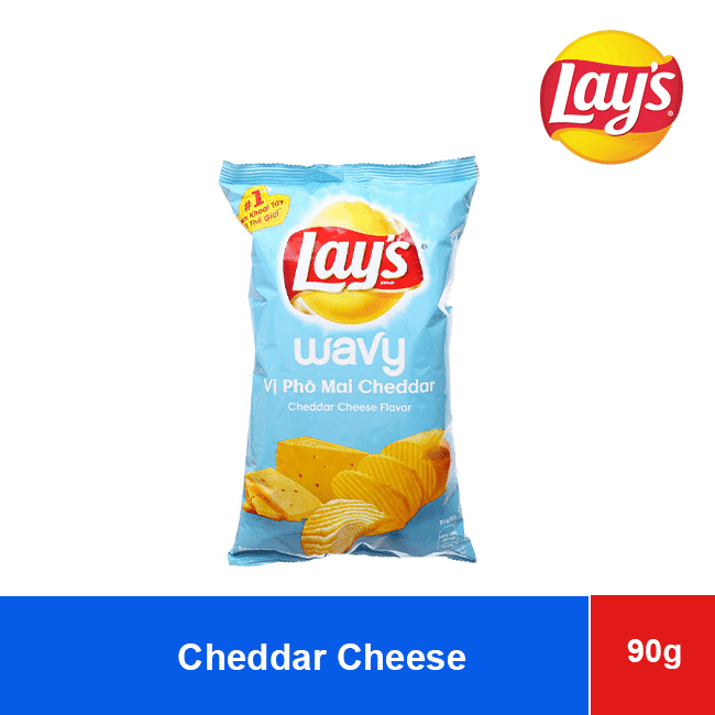Lay’s Wavy Potato Chips Cheddar Cheese Flavor 90g x 40 wholesale product