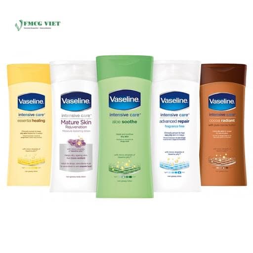 Vaseline Lotion Bottle 200mlx18 All Variants wholesale product