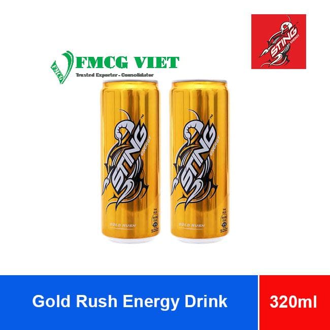 Sting Energy Drink Gold Rush (Ginseng) 320ml x 24 Cans wholesale product