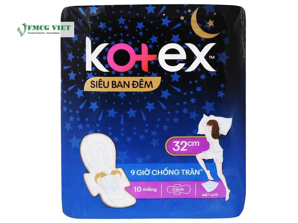 Kotex Sanitary Pad Block 10 32cm Night x48 wholesale product