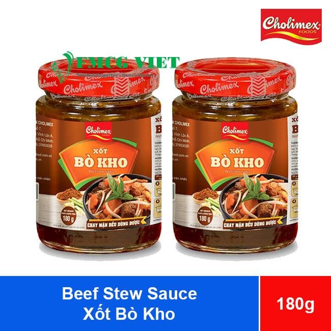 Cholimex Beef Stew Sauce 180g x 36 Jars (Xốt Bò Kho Cholimex) wholesale product