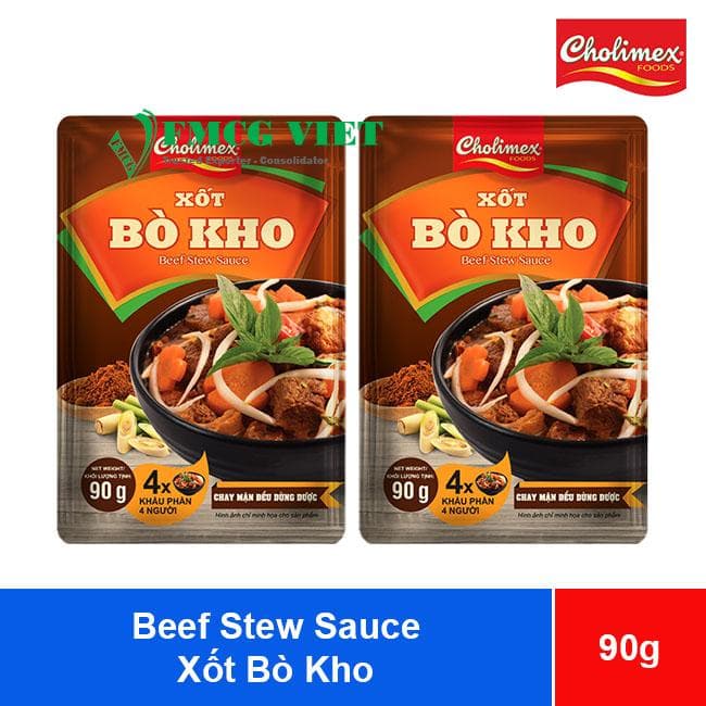 Cholimex Beef Stew Sauce 90g x 12 Bags (Xốt Bò Kho Cholimex) wholesale product