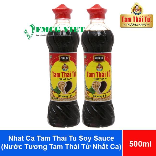 Nhat Ca Tam Thai Tu Soy Sauce with iodine Bottle 500ml x24 (Nước Tương Tam Thái Tử Nhất Ca Bổ Sung i-ốt) wholesale product