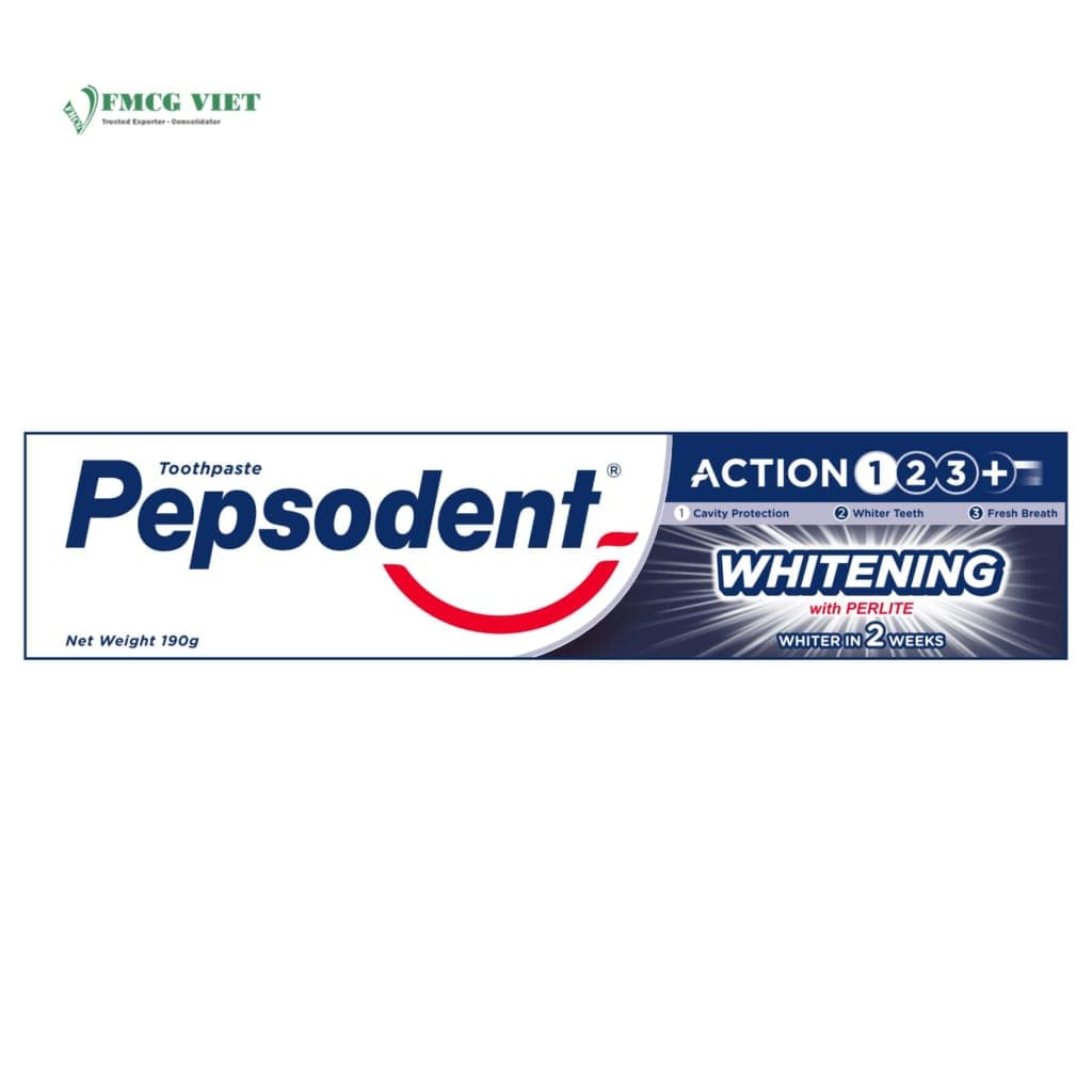 Pepsodent Toothpaste 190g Plus Whitening x48 wholesale product