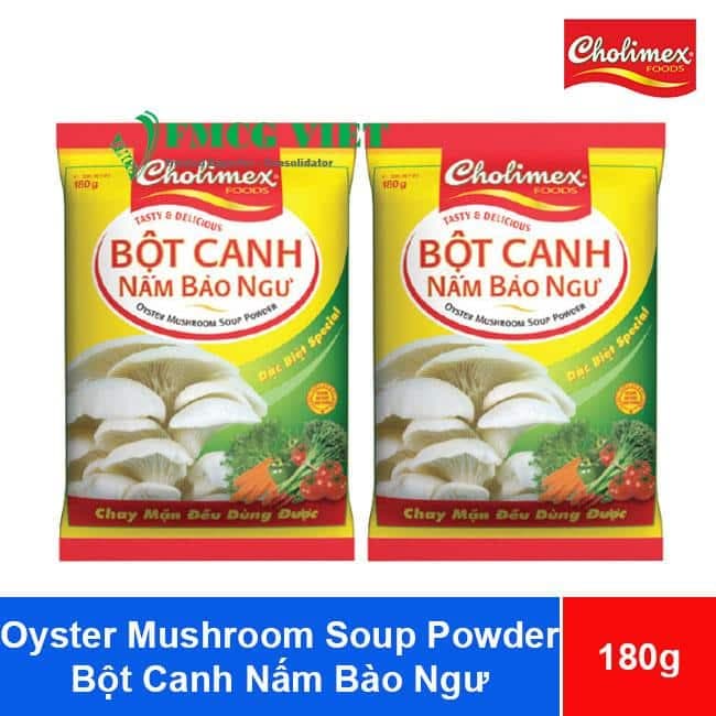Cholimex Oyster Mushroom Soup Powder 180g x 50 Bags (Bột Canh Nấm Bào Ngư Cholimex) wholesale product