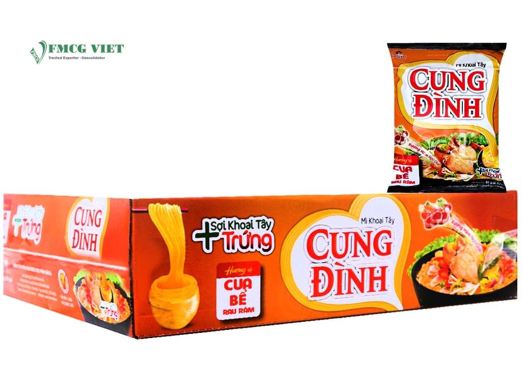 Cung Dinh Instant Noodles Crab Bag 80g x30 wholesale product