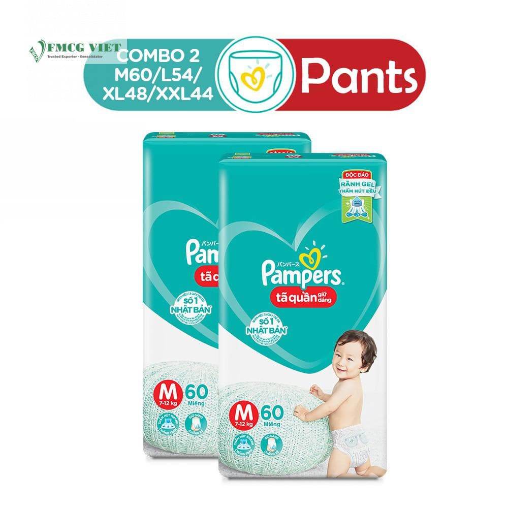 Pampers Pants Jumbo M60 For 7-12kg x3 Bags wholesale product