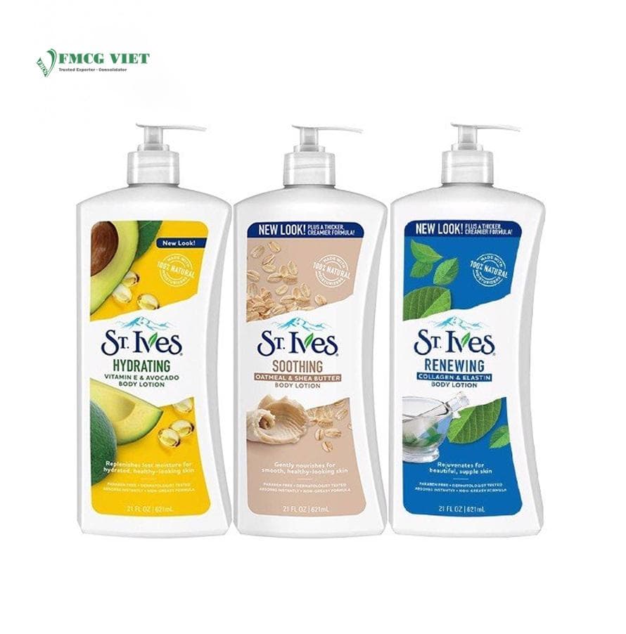 ST.Ives Lotion Bottle 621ml x4 UI wholesale product