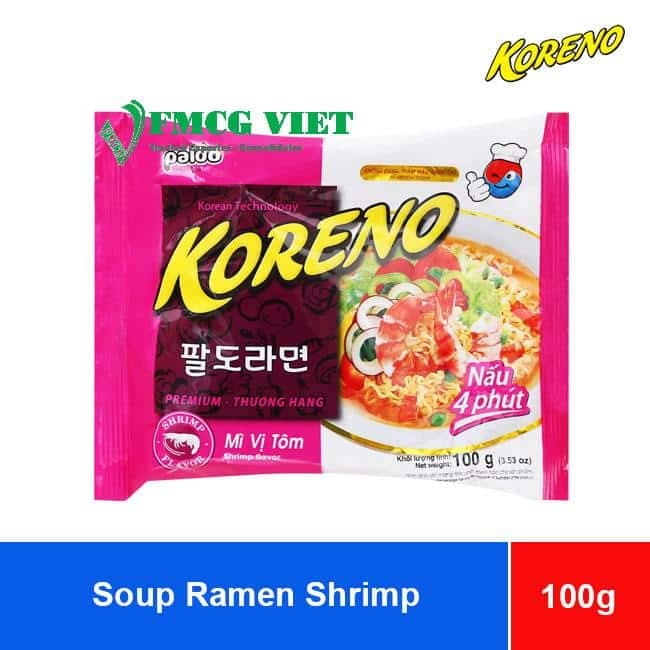 Koreno Instant Noodles Shrimp 100g x 24 Bags wholesale product