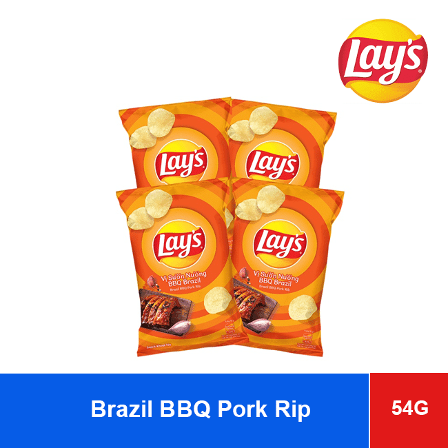 Lay’s Potato Chips Brazil BBQ Pork Rib Flavor 53g x80 wholesale product