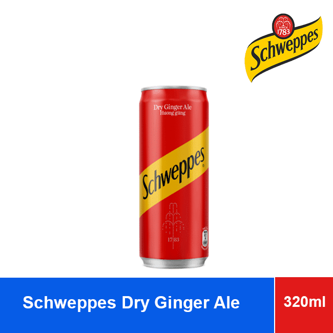 Schweppes Dry Ginger Ale Soda Water Can 330ml x24 wholesale product