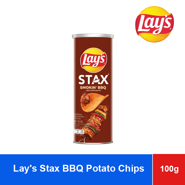 Lay’s Stax BBQ Potato Chips Snack 100g X 16 wholesale product